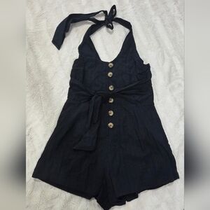 Elan Black Romper